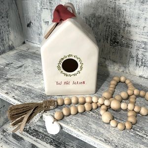 Rae Dunn “Tis the Season” birdhouse